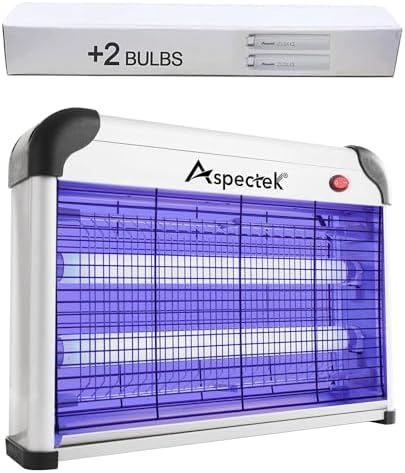ASPECTEK Powerful 20W Indoor Bug Zapper - Electric Fly Trap, Mosquito Killer with UV Lamp