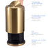 BRIEFHUMAN Waste Can 3 Gallon with Swing Lid,Brushed Stainless Steel Gold Trash Can