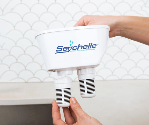 Seychelle pH2O Alkaline Water Filter Pitcher - pH Enhancing Filtration - USA-Made Filter, 64oz