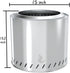 OutVue 15 inch Stainless Steel Smokeless Fire Pit, Outdoor Smokeless Firepit