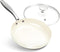 MICHELANGELO Small Frying Pan with Lid, 8 Inch Non Stick Fry Pan, Non Toxic Ceramic Skillet