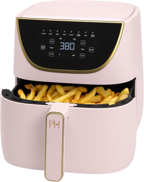Paris Hilton Air Fryer, Large 6-Quart Capacity, Nonstick Made without PFAS