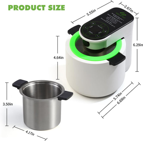 Vesicur Herbnifique 3-In-1 Decarboxylator & Herb Infuser & Gummy Maker Machine With Mixing Function