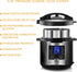 Megachef 6 Quart Stainless Steel Electric Digital Pressure Cooker with Lid