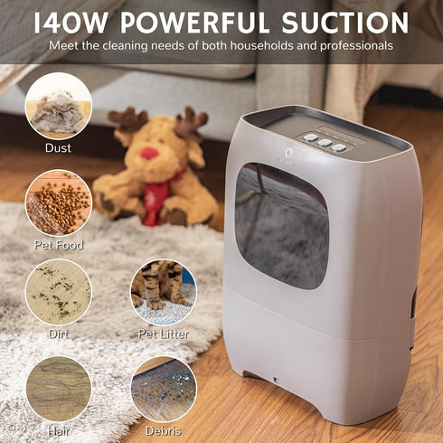 AIRTHEREAL T1 Touchless Vacuum Automatic Dustpan with 2 Operation Modes - Ultra Fast & Powerful Corded Canister Vacuum