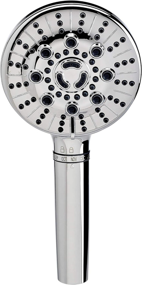 Sprite HKE-CM Biarritz 7-Setting Hand Held Filtered Shower Handle, Chrome