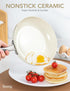 MICHELANGELO Small Frying Pan with Lid, 8 Inch Non Stick Fry Pan, Non Toxic Ceramic Skillet