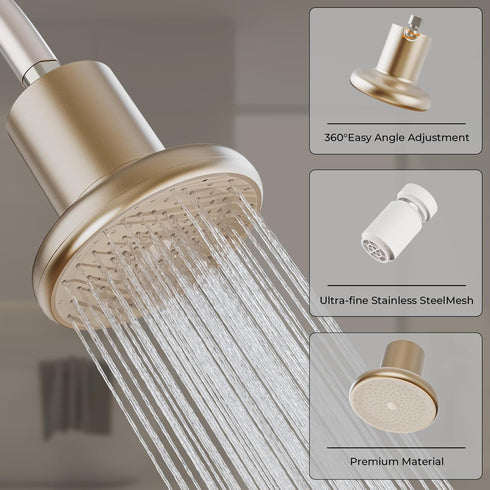 AJXX Filter Shower Head, Hard Water Filter High Pressure Shower Head, Hard Water Filter Showerhead Removes Impurities and Promotes Healthy Hair and Skin