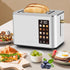 SEEDEEM Toaster 2 Slice, Touch Control Screen, Smart Stainless Toaster, 6 Shade Setting