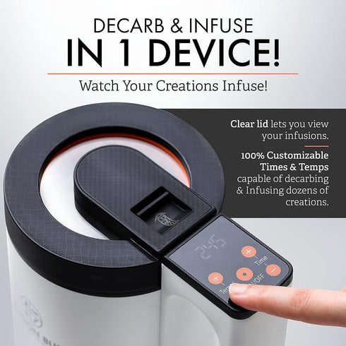 Roman Ventures Infusion Buds 2-In-1 Decarboxylator & Magic Butter Maker Machine & Oil Infuser Machine