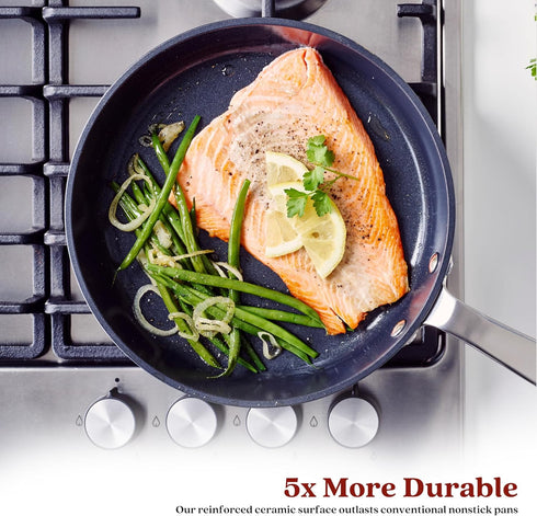 Alva Maestro 8" Ceramic Nonstick Frying Pan Ceramic Pans for Cooking Non Toxic PTFE PFOA PFAS Free Cookware Non Stick Frying Pans All Stovetop Induction & Oven Safe Scratch Proof Nonstick Pan
