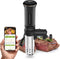 KitchenBoss Wifi Sous Vide Machine: Ultra-quiet Sous Vide Cooker Immersion Circulator APP Control, IPX7 Waterproof Stainless Steel 1100W Professional Sous-vide Precision Cooker, Black