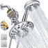 Luxau Dual Filtered Shower Head Showerhead 79" Hose Handheld Sprayer Combo