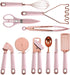 COOK WITH COLOR Kitchen Gadget Set Copper Plated Stainless Steel Utensils