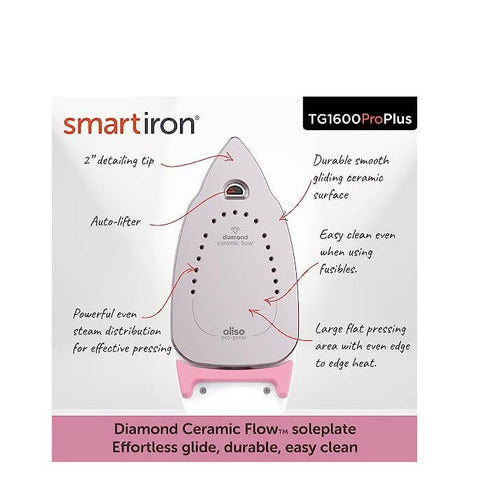 Oliso TG1600 Pro Plus 1800 Watt SmartIron with Auto Lift