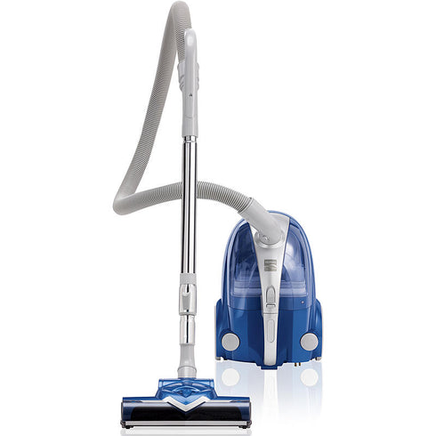Kenmore 10701 Bagless Compact Canister Vacuum w-Turbine Brush -- Silver-Blue