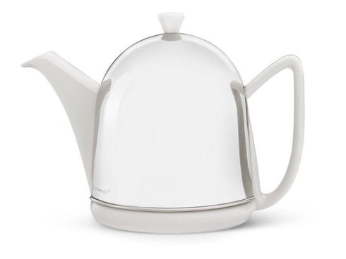 bredemeijer Cosy Manto Teapot, 1.0-Liter, Ceramic Spring White