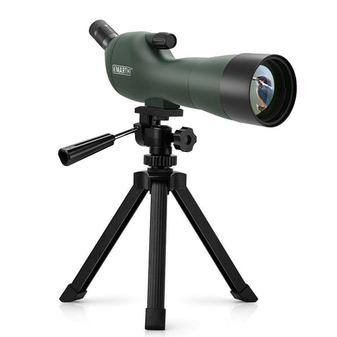 Emarth 20-60x60AE Waterproof Angled Spotting Scope with Tripod