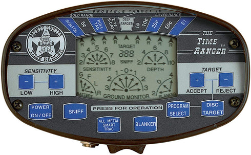 Bounty Hunter PL Time Ranger Metal Detector, Black