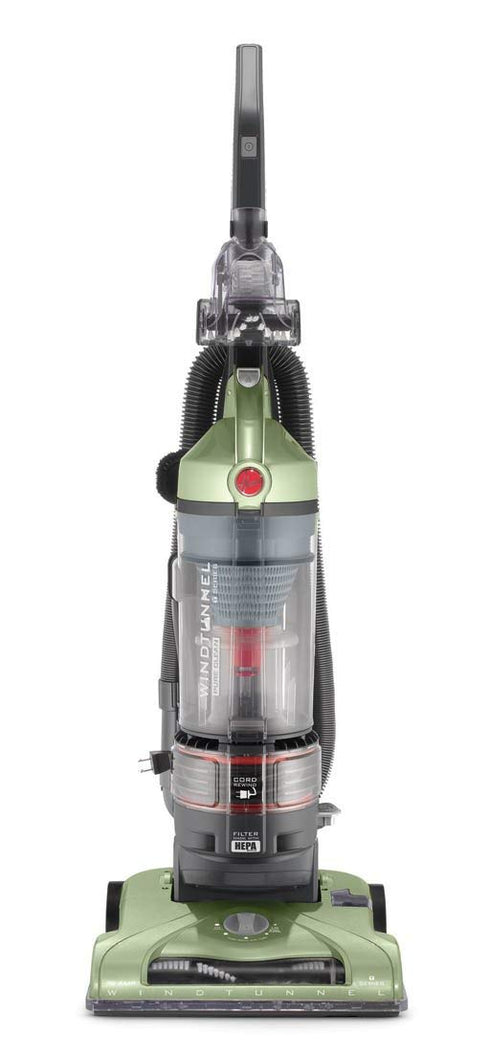 Hoover T-Series WindTunnel Rewind Plus Bagless Corded Upright Vacuum UH70120, Green - D