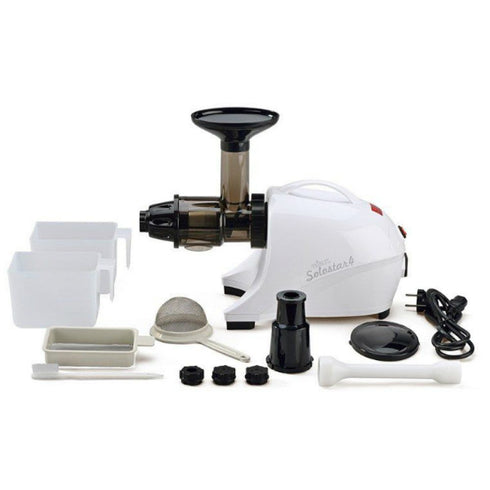 Tribest Solostar 4, SS-4200-B, Horizontal Slow Masticating Juicer